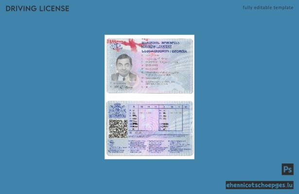 Beispiel für einen georgischen Führerschein